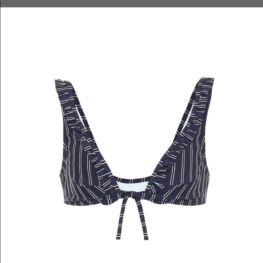 NWT Solid & Striped The Millie Striped Bikini Top